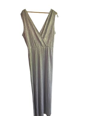 SLNY Silver Stretchy Dress Size 14